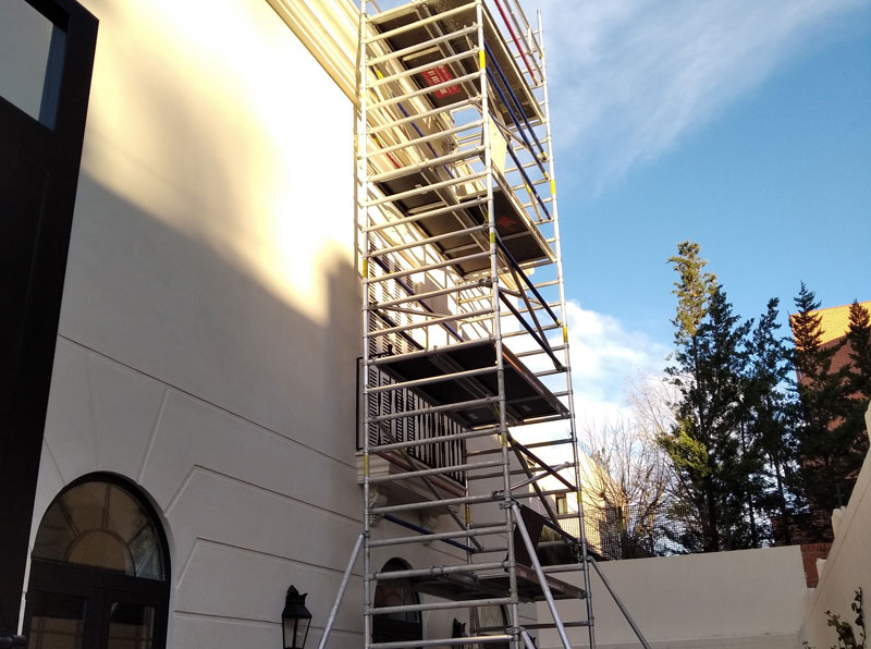 aplicaciones andamio de aluminio exterior